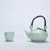 Tetera Ruyao con Asa Tamaño Grande Juego de Té Kung Fu Cerámica para Hogar Jarra de Agua Fría Logo de Negocio Regalo de Negocio para Personas Mayores