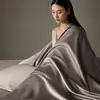 Juego de ropa de cama auténtico de algodón egipcio de fibra larga de 100 hilos, cuatro piezas, lujo ligero con sensación de alta gama, juego de ropa de cama premium 100% algodón puro Clase A 4