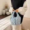 Bolsa de Lona para Mujer, Estilo Dulce de Nicho, Bolso de Mano Multibolsillos, Nuevo Bolso Cubo de Moda Tendencia 2026