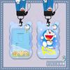 Set de Tarjeta de Acceso para Autobús/Metro Doraemon Creativo Lindo de Dibujos Animados con Lanyard Largo para el Cuello Tarjeta de Estudiante de Jardín de Niños