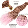 Perucas de Crochê Deep Wave para Tranças Sujas Transfronteiriças da África, Cabelo Trançado, Cachos Longos, Cachos Latino-Americanos, Extensões de Cabelo de Fibra Química