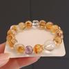 Pulsera de Cristal Natural de 11MM Al Por Mayor Amatista Cristal Amarillo Torre Nuevo Nuevo Pulsera de Cristal Natural Cristal en Polvo