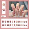 Mostrando Arte de Uñas Blanco Otoño e Invierno Necesario Arte de Uñas de Diamante Brillante Temperamento de Hada Pura Diamante Completo Usar Armadura 24 Piezas