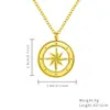 Colar Retro de Luxo Leve em Aço Inoxidável Pingente Simples Feminino Corrente de Clavícula Geométrica DIY Atacado Aço Inoxidável Certificado