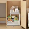 Escritorio de dormitorio con almacenamiento profundo, almacenamiento para torre de computadora, estantería de múltiples niveles para una utilización eficiente del espacio