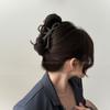 Horquilla de acrílico con lazo grande para mujer, accesorio para el pelo de alta gama con clip de tiburón para verano, 2024