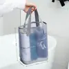 Bolsa de Maquiagem de Malha de Nylon Transfronteiriça, Bolsa Grande de Armazenamento para Cosméticos, Bolsa de Higiene Pessoal Portátil para Viagem, Suporta Personalização