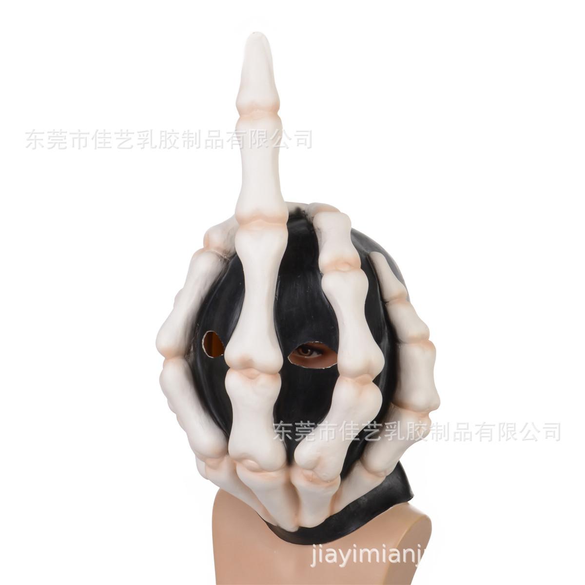 骷髅中指面具2