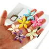 Cabezas de Flores Simuladas de Cinco Pétalos Materiales Hechos a Mano para Bricolaje Decoraciones Florales Coloridas Arreglo de Pared de Flores para Bodas Accesorios de Flores Artificiales Venta al por Mayor