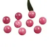 Calcedonia de Jade Rosa Roja Tipo Hielo Cuentas Sueltas Accesorios de Joyería de Cristal DIY Pulsera de Cuentas Redondas Accesorios de Joyería de Cuentas para Mujer