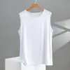 Colete Masculino de Seda Gelada Modal Verão Fino Sem Mangas Camiseta Secagem Rápida Esportes Fitness Cor Sólida Roupa Externa Colete Colete Mangas