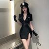 Traje de comissária de bordo sexy Smsexy arquivo puro para abrir paixão sexy tentação de policial uniforme two-dimensional quente uniforme