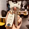 Funda para llave de coche Dongfeng Qi Chen d60 bolsa t60ev hebilla t70 carcasa protectora para control remoto t90 m50v para hombres y mujeres
