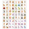 Nuevas pegatinas de tatuaje de dibujos animados para niños para venta transfronteriza, decoraciones lindas y coloridas de animales y fiesta pirata, pegatinas de tatuaje fáciles de quitar