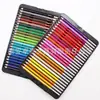 Lápices de colores a base de aceite de madera personalizados de alta calidad para dibujar, graffiti, diseño y bocetos artísticos para estudiantes, set de lápices de colores