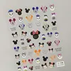 Lindas Pegatinas para Uñas de Mickey Mouse 5D en Relieve Dibujos Animados Mickey y Minnie Pegatinas para Uñas Accesorios Estilo Ca
