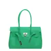 Bolso Jelly con Hebilla de Cierre de Nicho Coreano para Mujer, Bolso Tote de Verano para el Uso Diario, Bolso de Hombro de Gran Capacidad a la Moda para Mujer