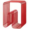 Revistero, Estantería de Almacenamiento Lineal, Mesita de Noche, Estantería de Almacenamiento, Mesa para Sofá, Revistero, Mesa de Centro, Mesa Auxiliar Geométrica de Metal