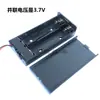 Suporte de Bateria 18650 Conexão em Série Duas Seções com Tampa com Interruptor Soquete para Bateria de Lítio 2 Seções Experimental DIY Sem Solda