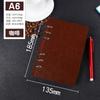 Caderno A5 Espesso Recarregável de Folhas Soltas Papelaria para Estudantes A4 B5 Portátil Capa de Couro Vintage Caderno