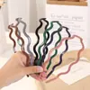 Diadema Ondulada de Colores Caramelo para Mujer, Pinza Estrecha para el Cabello, Accesorio Simple para el Cabello, Accesorio para Salir, Diadema Organizadora de Cabello Suelto