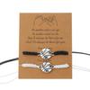 Presente de Pulseira de Casal para o Dia dos Namorados Corda de Mão Tecida à Mão Pulseira Magnética de Amor para Homens e Mulheres Amizade Corda Vermelha Transfronteiriça