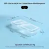 Marmita descartável transparente preta espessada Redonda Quadrada caixa de fast food tigela de embalagem embalagem para viagem caixa de embalagem descartável refeição
