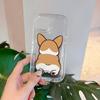 Vista Traseira de Corgi Adequado para Capa de Celular Apple 16 Pro Max iPhone 17 Capa Protetora 12 Silicone Macio 15 Desenho Animado