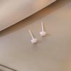 Clavo de Oreja para Mujer Amor Bio-porcelana Clavo de Oreja Agujeros de Oreja Todo-porcelana Hueso Clavo Cerámica Palo de Oreja Pendientes de Estrella Pendientes de Luna