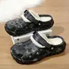 Pantuflas de Algodón para Hombre Invierno 2024 Nuevos Hogar Suela Gruesa Forro de Felpa Cálidos Zapatos de Algodón Sensación de Goma EVA Zapatos de Algodón de Punta Cerrada