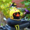 Enfeites de Carro Pato Amarelo Pequeno Carro a Bateria Capacete de Moto Elétrica Bicicleta Decorações Acessórios de Carro Pato Pequeno