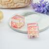 Fuguang Resina Joyería Accesorios Concha Cubo 3D 22mm Pasador/Adorno para el Cabello/Accesorio Colgante Estilo Ins