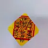 Ganchos Adhesivos Rojos Sin Taladro, Ganchos Sin Rastro, Varios Certificados Pequeños, Tarjetas Pequeñas, Colgantes de Moneda Roja de los Cinco Emperadores de Arena Roja, Mantra Shurangama