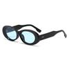 24 nuevas gafas de sol de estilo coreano con montura ovalada pequeña, de alta calidad y estilo de marca, para damas, de comercio exterior.