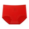 Grandes cuecas modal vermelhas deste ano, cintura alta, cintura alta, cintura alta, shorts triangulares para mulheres (atacado)