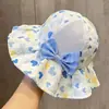 Chapéu de Sol de Verão com Tela que Não Sufoca, Chapéu de Pescador com Aba Larga Ondulada, Chapéu de Proteção Solar com Topo Arredondado para Bloquear Raios UV para Meninas