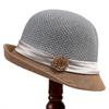 Sombrero de Copa Parasol de Verano Sombrero de Pescador Elegante Moda Sombrero para el Sol Combinable Sombrero de Madre Sombrero de Cubeta para Mujer Moda