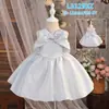 Vestido Formal Infantil Estilo Coreano Saia Princesa de Aniversário para Meninas Daminha Menina Pequena Vestido Colete Sem Mangas Leve de Luxo Estiloso