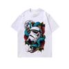 Camiseta de Manga Longa Lavada Estilo Vintage Europeu e Americano High Street com Tinta Branca Impressão Direta Oversized Alta Qualidade para Homens e Mulheres Outono