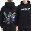 Sudadera con Estampado de la Banda de Rock Rogue de Moda Otoño/Invierno 2025 Streetwear Unisex Ropa Unisex Harajuku Sudadera