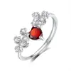Anillo de Piedra Natural con Diseño de Nicho de Celebridad de Internet de TikTok para Mujer, Anillo de Plata de Ley s925 con Estrellas por Todo el Cielo, Joyería de Alta Calidad