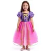 Exportación Transfronteriza Vestido Infantil Cosplay Juego de Rol Niña Manga Corta Vestido de Rapunzel Venta Directa de Fábrica