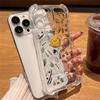 Adecuado para Apple 16Plus Funda para Teléfono Móvil de Astronauta 15Pro Dibujos Animados Cohete Espacial 13 Funda de Cuatro Esquinas Anticaída de Alta Transparencia