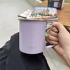 TYESO Taishuo caneca de café com alça caneca de chá copo térmico de aço inoxidável caneca de grande capacidade para escritório