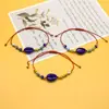 Nueva Joyería Transfronteriza Pulsera de Concha Colorida Ojo de Gato de Vidrio Popular Alta Calidad Galvanizado Souvenir de Viaje Regalo Hecho a Mano