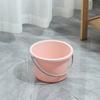 Cubo de Plástico Espeso de Gran Capacidad para Remojo de Pies con Asa, Tina Grande para el Hogar, Cubo para Estudiantes de Dormitorio, Juego de Tres Piezas para Lavarse las Manos