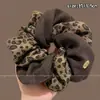 Goma de pelo retro extragrande, coletero de alta gama estilo coreano, estilo de lujo ligero y relajado, banda elástica para el pelo de alta elasticidad, accesorio para el pelo