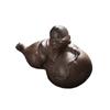 Pet de Chá de Areia Roxa Gado Virar Gan Kun Brincadeira de Chá Sapo Dourado da Sorte Enfeites Escultura Artesanal de Boutique Bandeja de Chá Acessórios de Chá Podem Ser Elogiados