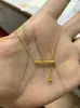 Collar de plata de ley s925 con perla de corchea extraíble, sensación de lujo ligero de nicho de alta gama, cadena de barra recta para la clavícula para mujer
