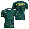 Camiseta Deportiva Transfronteriza de Verano Nueva Más Vendida Impresión 3D Bestseller Europeo y Americano Ropa de Manga Corta para Entrenamiento de Lucha Libre UFC